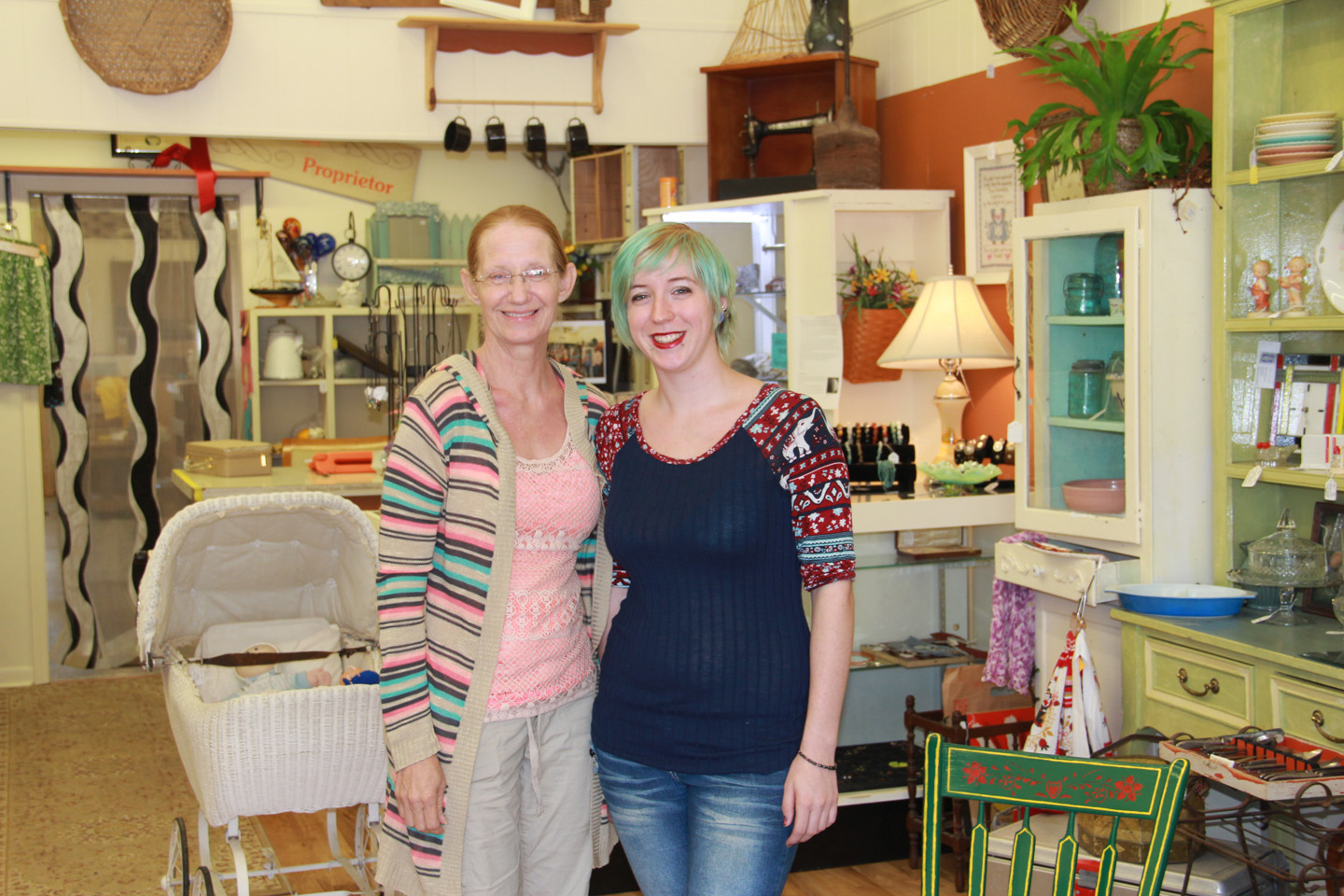 Melody Blair and her daughter, Callie, are the proprietors of Minnie Lane, 112 East Third Street, Maryville. The shop offers shabby chic vintage items such as jewelry, hats and needle work.