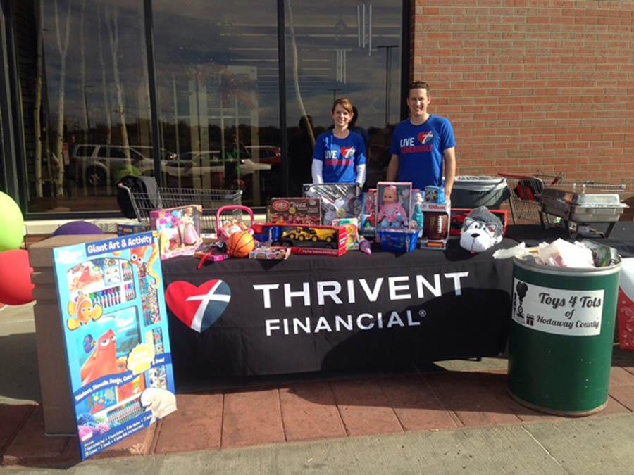 Today’s Civic Women with help from Thrivent, Hy-Vee and KNIM recently received over 67 toys plus monetary donations to support Toys for Tots of Nodaway County. Erin Miller and Curtis Behrend, both from Thrivent, worked the toy drive. Today’s Civic Women will distribute the toys in December. 